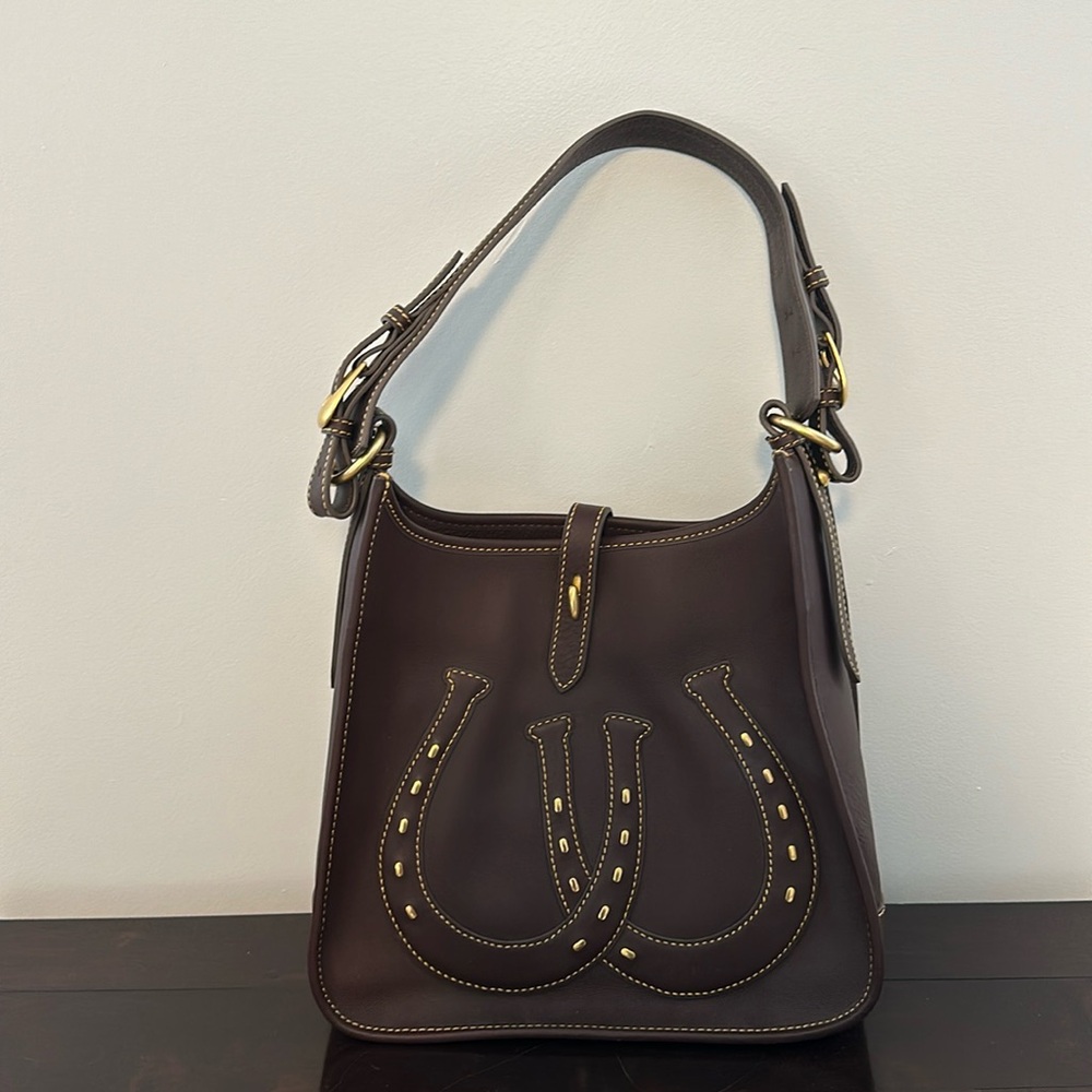 Dooney and Bourke Horseshoe Tote Brown